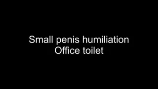 Gay small penis humiliation office urinal