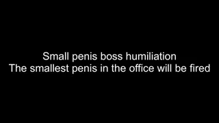 Sph - smallest penis in office will be fired by boss