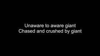 Macrophilia - chased and crushed by giant