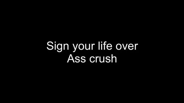 Macrophilia - sign your life over to me ass crush