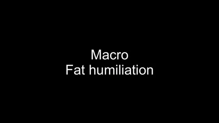 Macrophilia - fat humiliation - ate all the snacks