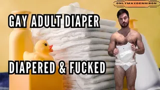 Gay adult diaper - diaper & fucked
