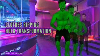 Giant growth - Clothes ripping hulk transformation