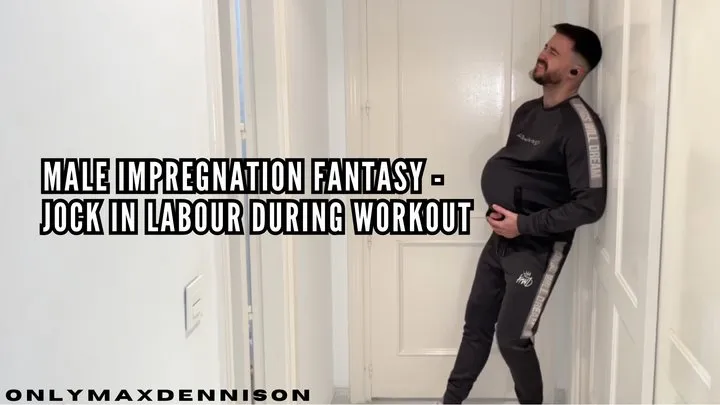 MALE IMPREGNATION FANTASY - JOCK IN LABOUR DURING WORKOUT