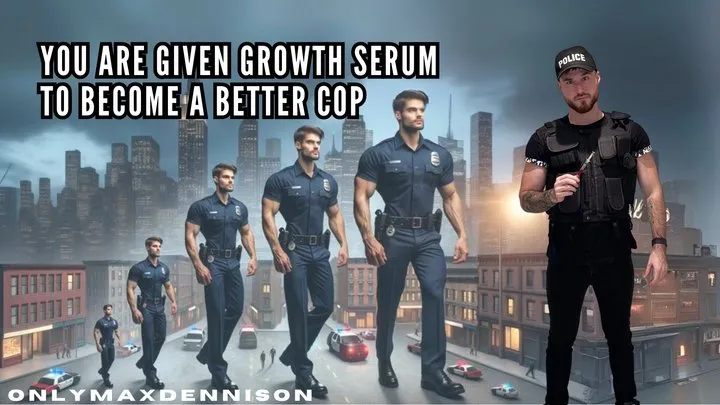 You are given Growth serum to become a better cop