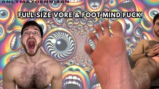 Full size vore & Foot mind Fuck