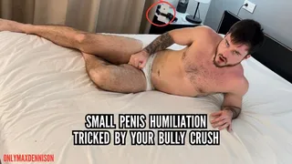 Small penis humiliation Tricked by your bully crush