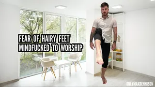 Fear of hairy feet mindfucked to worship JOI