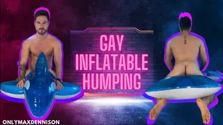 Gay inflatable oiled humping