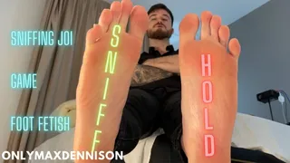 Sniffing JOI foot fetish game