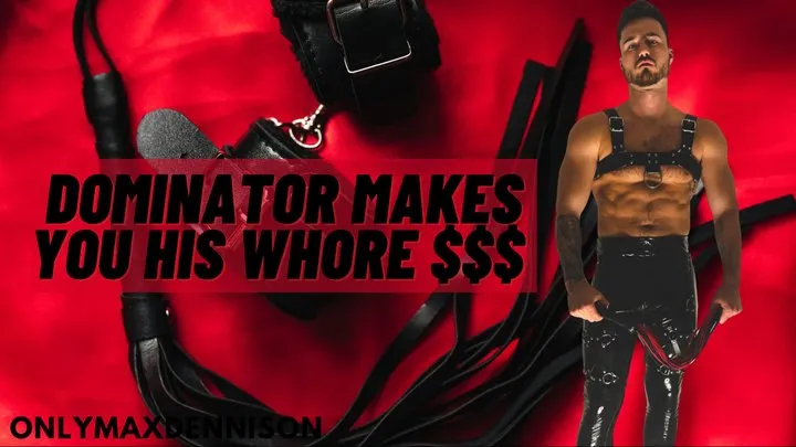 Latex dominator makes you his whore sex slave