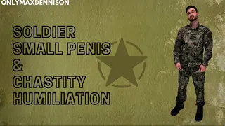 Soldier gay small penis chastity humiliation