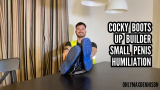 Builder boots up small penis humiliation