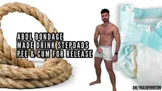 Abdl bondage - made drink stepdads pee & cum