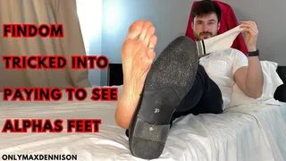 findom - tricked into paying to see alphas feet