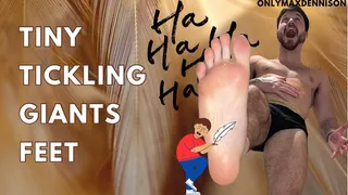 macrophilia - tiny tickling giants feet