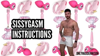 Sissygasm instruction