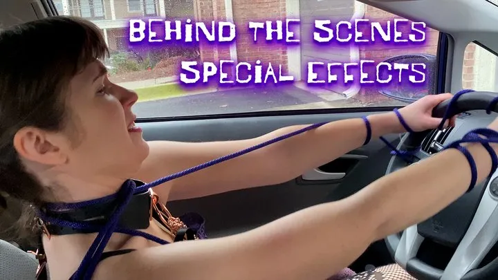 Making terrible special FX in the car!