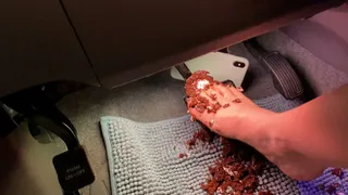 Crushing a cupcake on the brake pedal