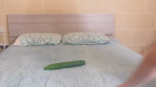 Fucking a cucumber