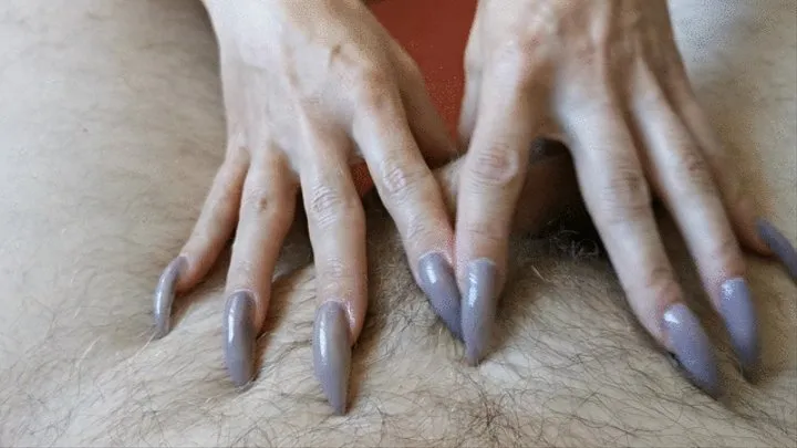 Sharp pointy talons clawing cock Peehole insertion