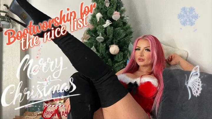 Worship my boots to get on the nice list