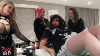 Gorgeous Sissy Maid&#039;s Huge Clit Sucked