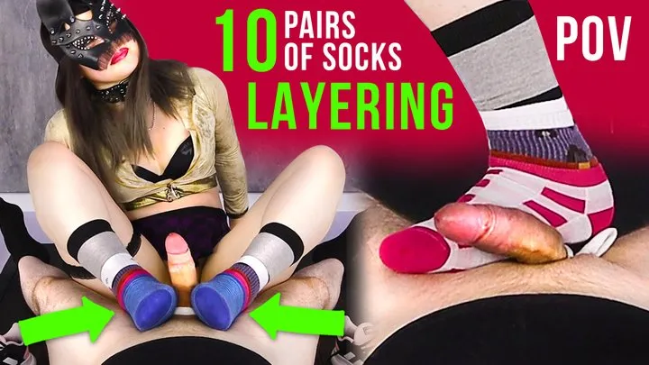 Sockjob Socks Layers Fetish Footjob POV - Layering POV