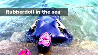 Rubberdoll in the sea