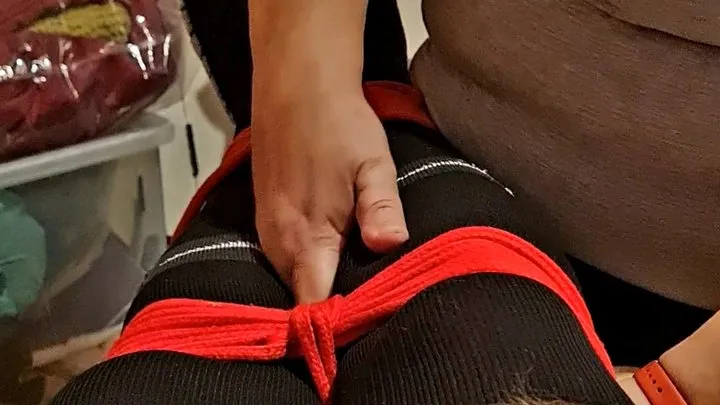 Miss M demonstrating her rope skills-Topofthepot