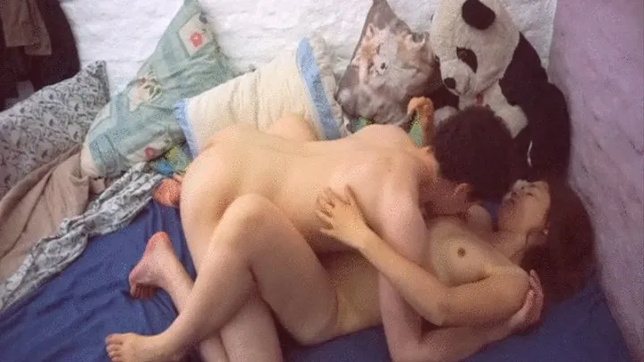 A young couple having hard sex after collage