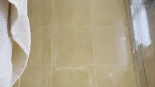 Spreading my cheeks in the shower