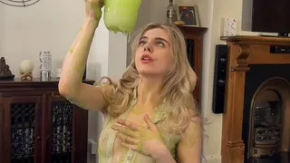 The Blonde Secretary Slime Time