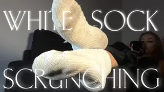 WHITE SOCK SCRUNCHING