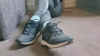 Stare at my socksoles whilst I stretch