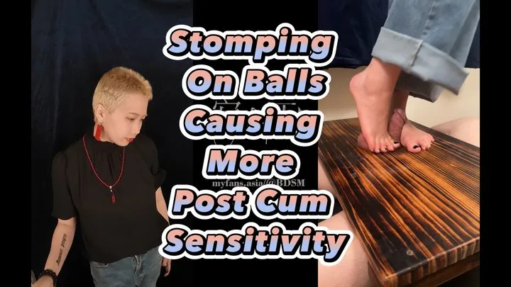 Randomly Stomping On Balls Increases Post Cum Sensitivity