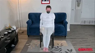 Chair Mummification - Plastic Wrap and Tape