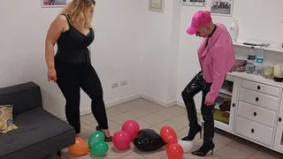 BALLOONS POPPING AND RIDING