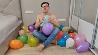 burst and fart on balloons