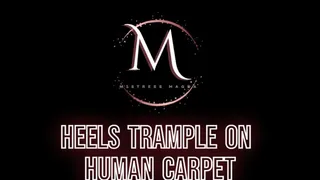 Mistress Magda - Heels trample on human carpet