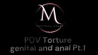 Mistress Magda punishment genital and anal pt1