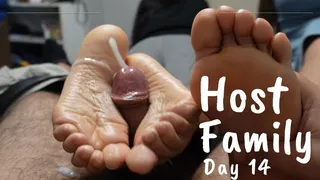 Host family - Day 14 - Hell in heaven - Double footjob - Aleska & Valentina