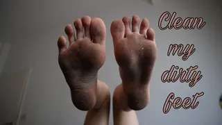 Clean my dirty feet