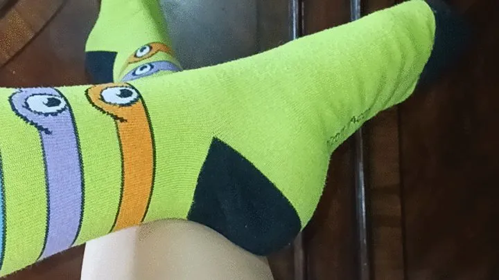 Ninja turtle knee high sock removal