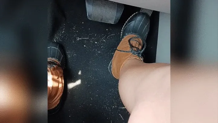 Driving the step-mom van in my duck boots