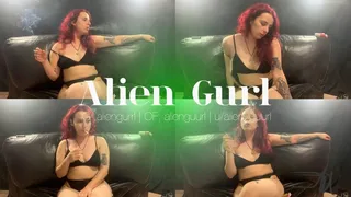 Chainsmoking and wearing black underwear | Alien Girl