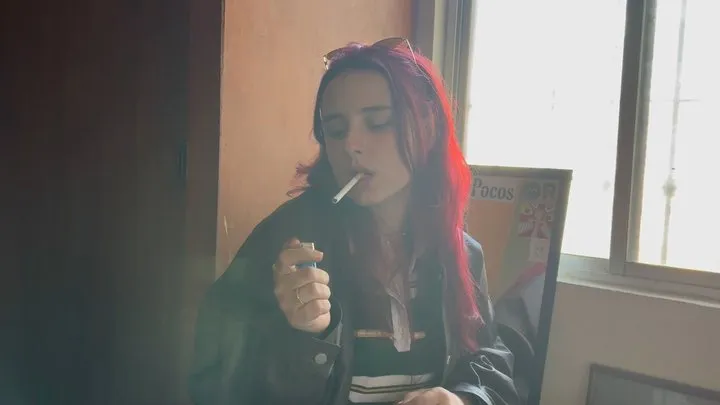 Glossy Lips on a Cork Cigarette