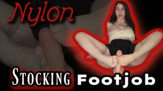 Nylon Stocking Footjob