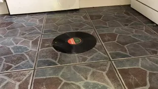 Record destroyed under heels