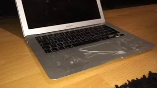 Mac book trampled